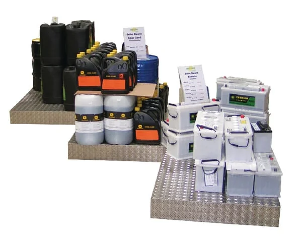 Non Branded - FGP500002 - Mobile Praesentationssaeule, Riffelblech, Europalettenmass