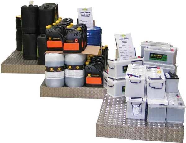Non Branded - FGP500002 - Mobile Praesentationssaeule, Riffelblech, Europalettenmass