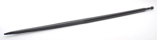 Non Branded - FT483696 - Ladeschaufelzinke, Gerade, Sternprofil 35x1400mm, Spitzzinke Mit M22x1,5mm Mutter, Schwarz