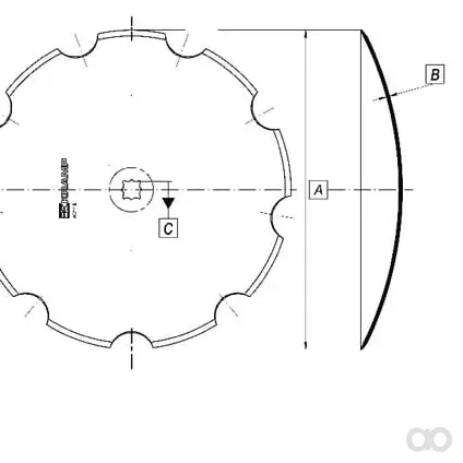 Non Branded - HD610132 - Eggen-Scheibe Gezahnt 610x5