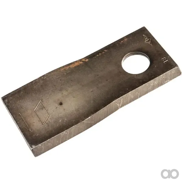 Non Branded - KM13800061N - Maehwerk-Messer Links 114x48x4mm, Bohrung Diameter 19mm; Geeignet Fuer Vicon