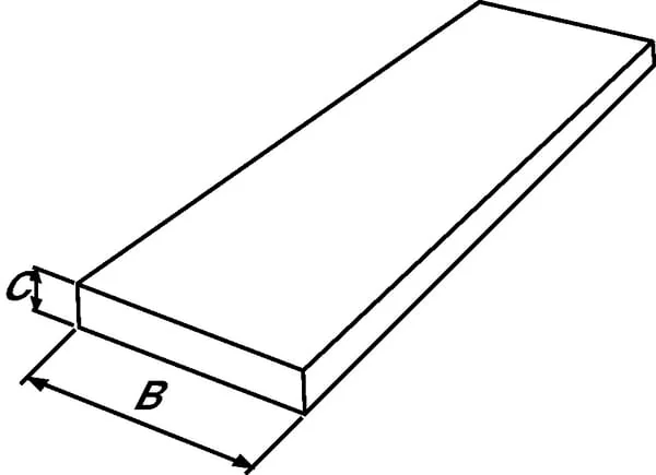 Non Branded - KTS10020 - Eimerkantleiste 100x20mm X3m HB500