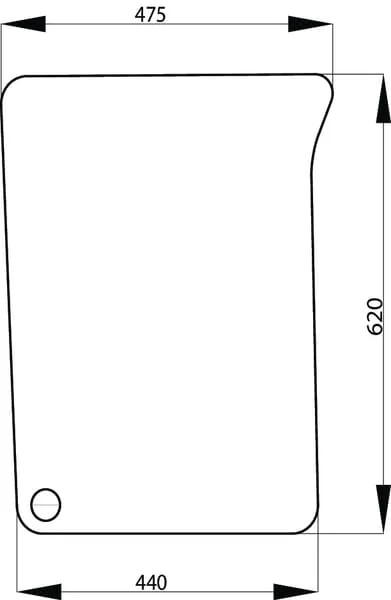 Non Branded - L171332N - Untere Rechte Frontscheibe