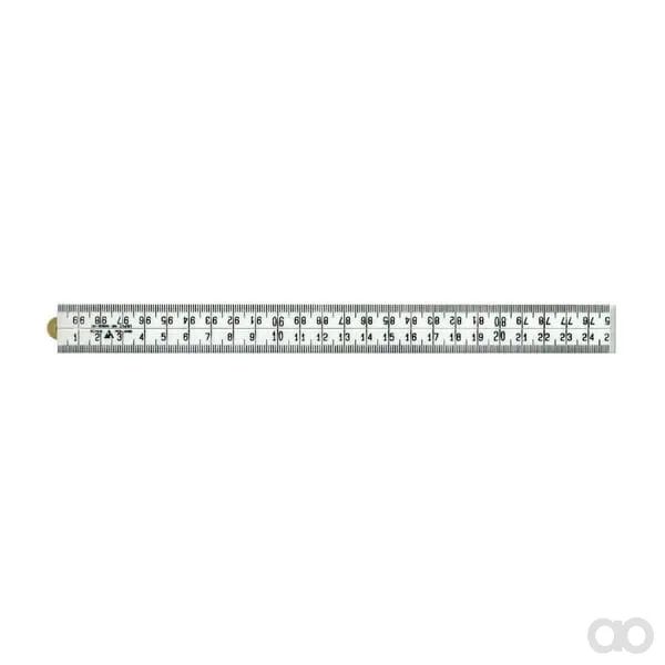 Non Branded - ME8624 - Weisses Kunststofflineal, 1 M