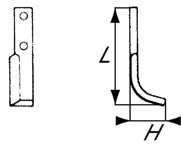 Non Branded - RB27001 - Fräsmesser Rechts 200x62x30mm 6mm Dick Geeignet für Honda
