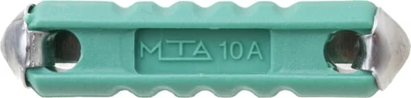 Non Branded - SI12010 - Sicherung Torpedo 10A Laenge 25mm Gruen Packung 100x