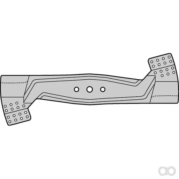Non Original - FGP007149 - Messer L: 550mm/22", Rundloch: Diameter 16 Geeignet Fuer Harry