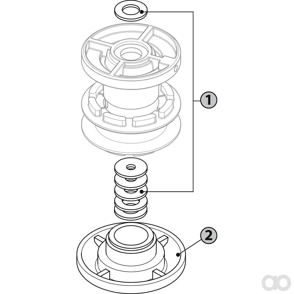 Non Original - FGP454980 - Aluminiumabdeckung Diameter 80mm