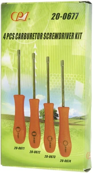 Non Original - HPS01516 - Set Aus 4 Vergaser-Schraubendrehern Geeignet Fuer Zama