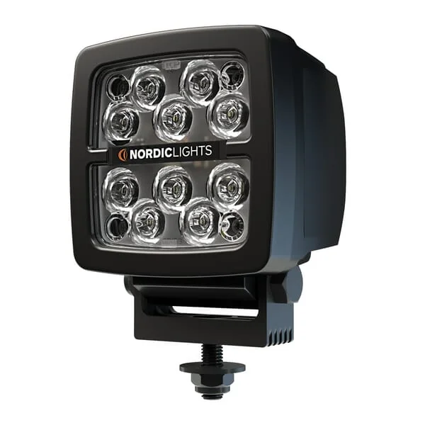 Nordic Lights - 984801B - Arbeitsleuchte LED, 42W, 400lm, Quadratisch, 12/24V, Blau, Aufschraubbar, Deutsch 2-Polig, Spot, 10 LEDs, Scorpius 400 Blue Nordic Lights