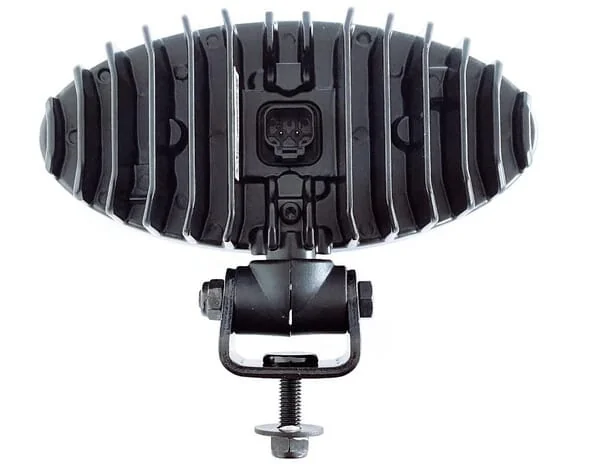 Nordic Lights - 985407B - Arbeitsleuchte LED, 32W, 3500lm, Oval, 12/24V, Weiss, Aufschraubbar, Schwenkbarer Kopf, 180x126x72mm, Deutsch 2-Polig, Flood, 6 LEDs, Sato 725 Nordic Lights