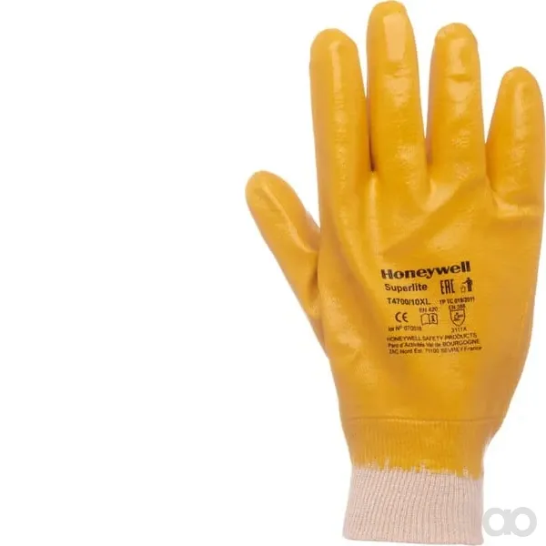 North by Honeywell - HS4708 - Arbeitshandschuhe gelb Baumwolle 25cm lang Größe 8/M Superlite Plus von North by Honeywell