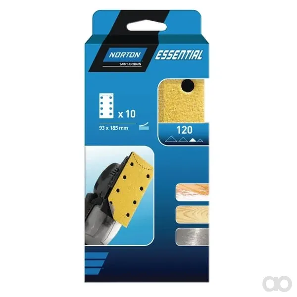 Norton - 66261086661 - Schleifpapier 93x185mm K180 (5x)