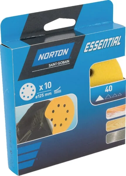 Norton - 66261118238 - Schleifpapier 125mm P180 (10x)