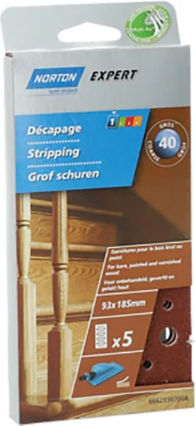 Norton - 66623307004 - Schleifpapier 93x185mm K40