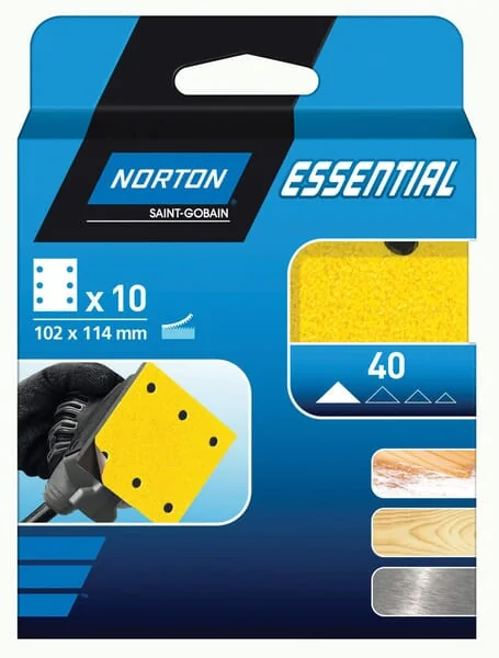 Norton - 66623379843 - Schleifpapier 102x114mm K80