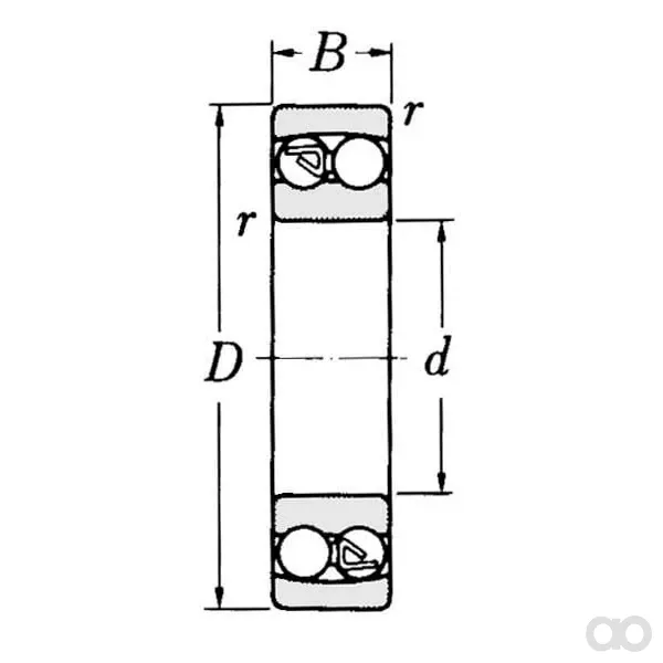NSK - NWB00005 - Pendelkugellager