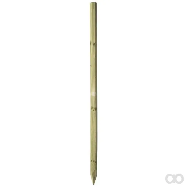 Octo Wood - 1666260618 - Zaunpfosten Aus Holz 180 cm x Durchmesser 60 mm Octo Wood