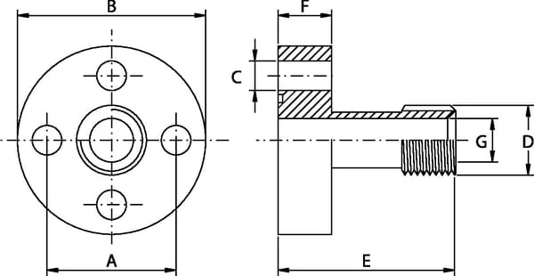 Oleo Tecnica - 3DPM16 - Pumpflansch 1