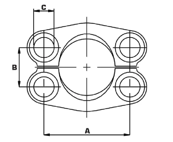 Oleo Tecnica - AFH624 - SAE Geteilter Flansch 6000-1 1/2