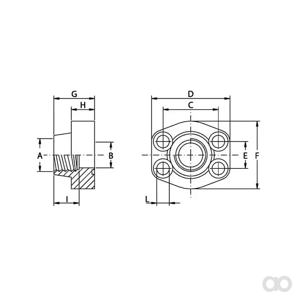 Oleo Tecnica - AFS324G20 - SAE-Flansch