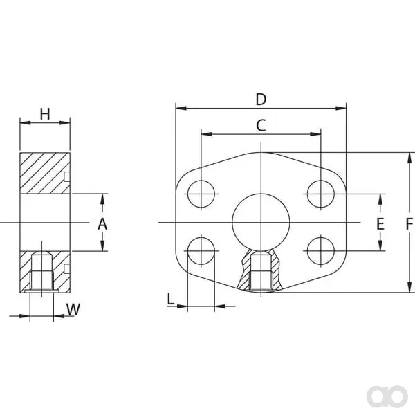 Oleo Tecnica - D104G18 - Flansch-Messpunkt SAE