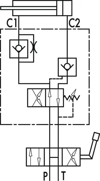 Oleodinamica Marchesini - C056V0280 - Rotationspflugventil VRA SE Kolben 60 80mm