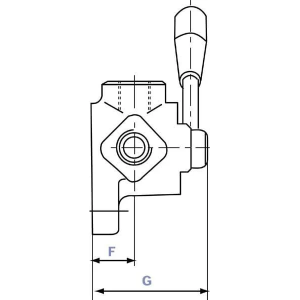 Oleodinamica Marchesini - DH056A - Ventil 6-Stufig T-Stecker 3/8"