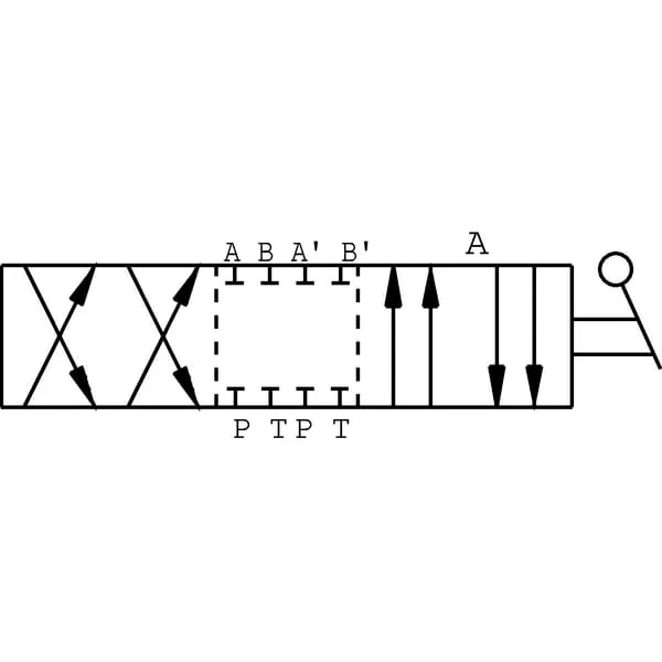 Oleodinamica Marchesini - DH058A - Ventil 8-Stufig D-Stecker 3/8"