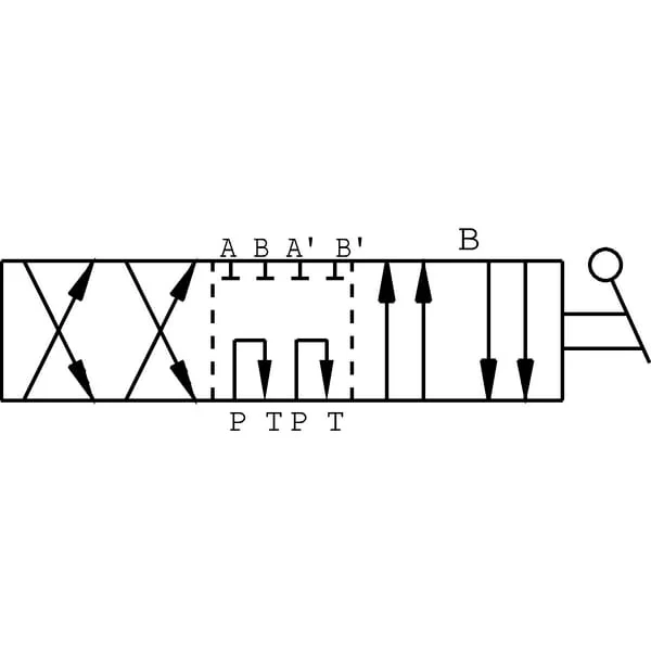 Oleodinamica Marchesini - DH058A - Ventil 8-Stufig D-Stecker 3/8"