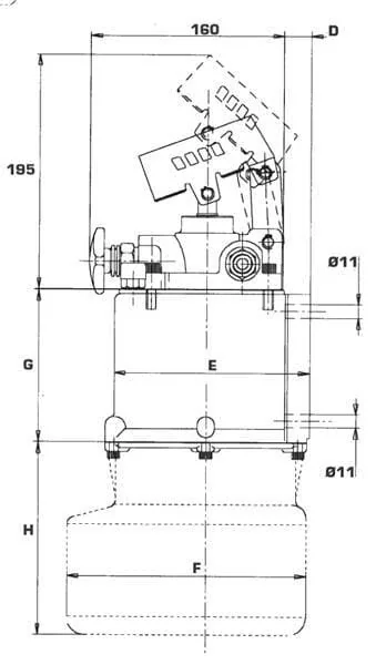 OMFB - PMS1201 - Handpumpe + Tank