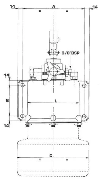 OMFB - PMSD12VP - Handpumpe DW 12cc (Ohne Tank)