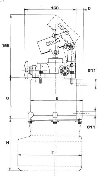 OMFB - PMSD4502 - Handpumpe PMSD 45/2