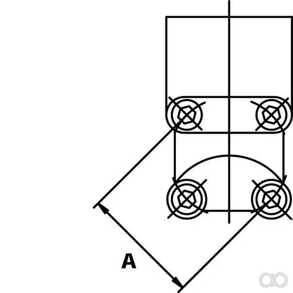 OMT - 1GQ08ST - Flanschbogen Stahl 1/2