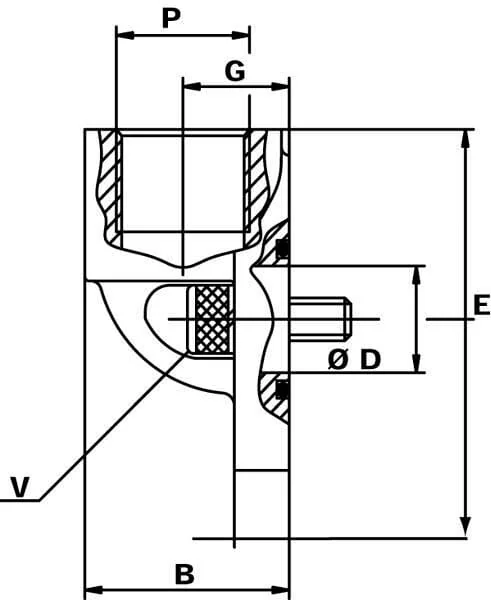 OMT - 2G08 - Flanschbogen 1/2