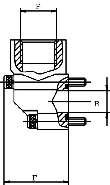 OMT - 2GB08 - Flanschbogen 1/2