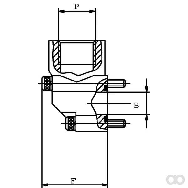 OMT - 2GB12 - Flanschbogen 3/4