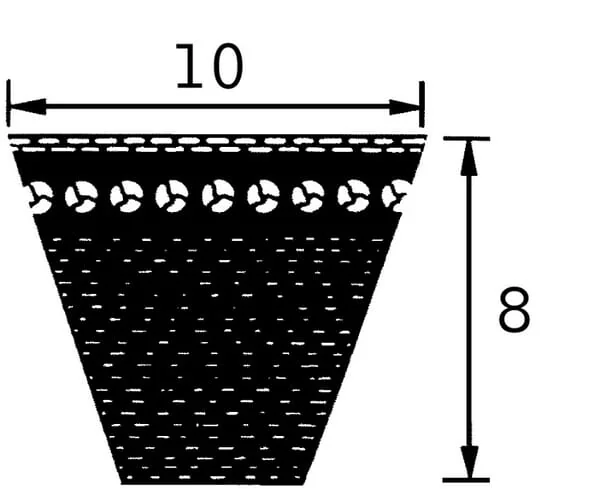 Optibelt - AVX101475 - Keilriemen A.V.X.10 x 1475