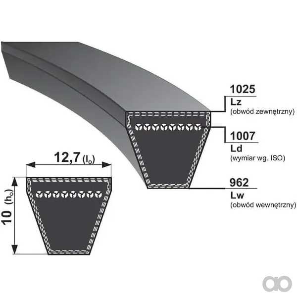 Optibelt - SPA1007 - Keilriemen-SPA