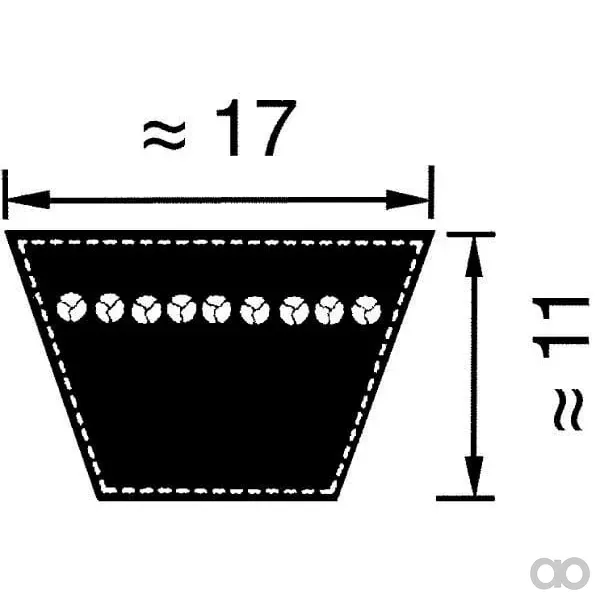Optibelt - VB173600 - Keilriemen B142