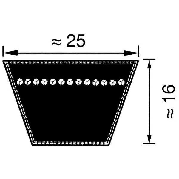 Optibelt - VB252240 - Keilriemen 25x2240 Optibelt