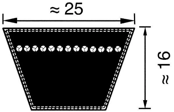 Optibelt - VB253150 - Keilriemen 25x3150 Optibelt