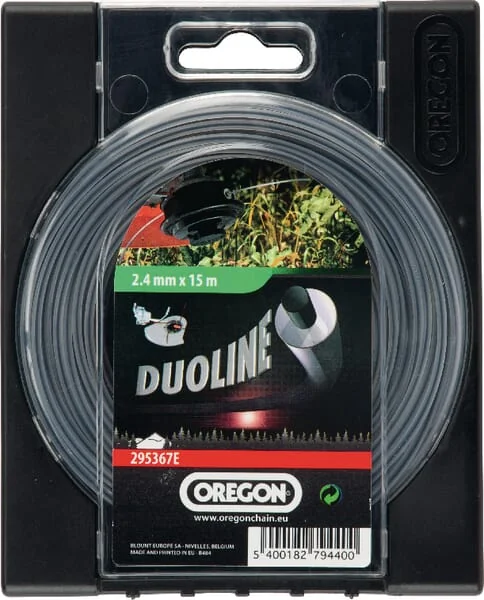 Oregon - 295367E - Trimmer-Schneidfaden Duoline 2,4 mm x 15 m