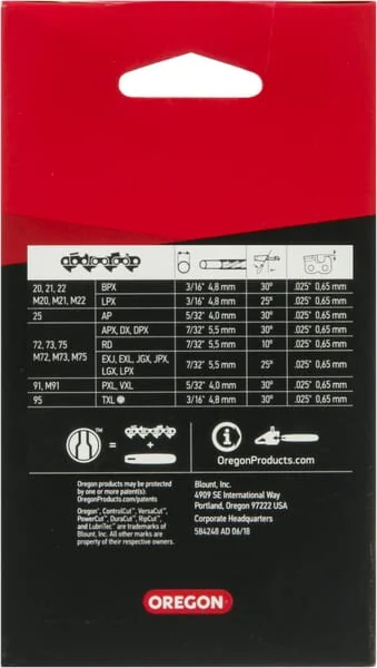 Oregon - M91VXL055E - Saegkette 3/8" 1,3 mm 55 dl Multicut Meissel Duracut
