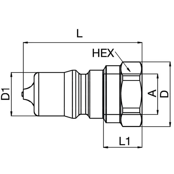 Parker - IB5021 - Einsatz BUD 1/2" ISO B Ueberlast
