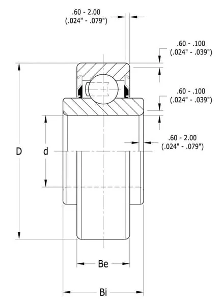 Peer Bearing - 203KRR2 - Rollenlager