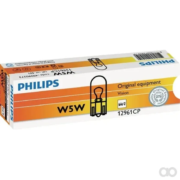 Philips - GL12961 - Gluehlampe W5W 12V 5W W2.1X9.5D Philips