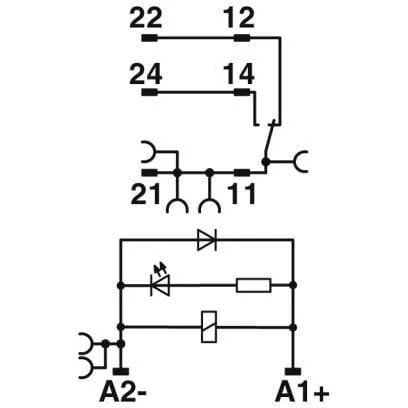 Phoenix Contact - RIF1RPTLDP24DC1X21 - Relaismodul
