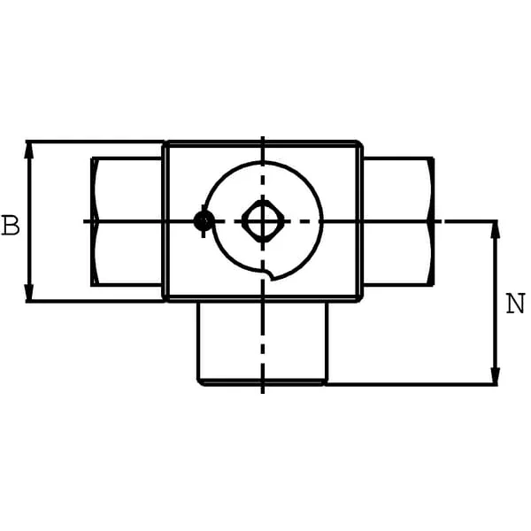 Pister - KH3KSR06 - Kugelhahn 3-Wege 3/8"