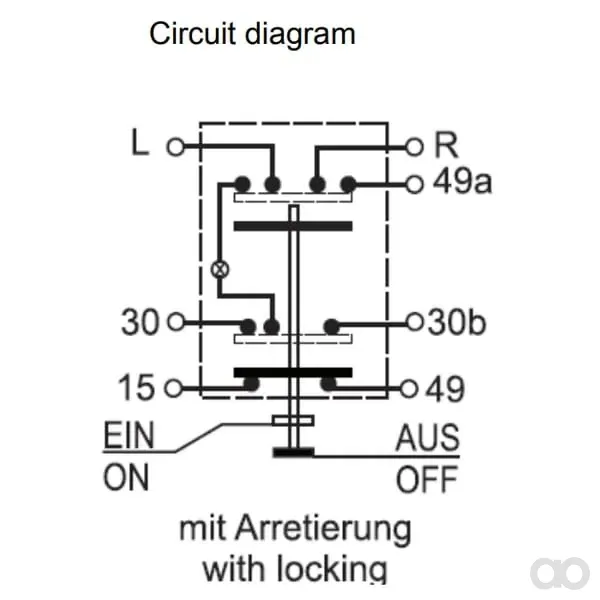Pneutron - 11100320PN - Druckschalter Stop Rund Rot